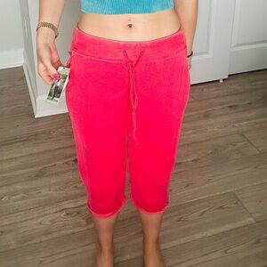 GreenTea Women's Pink Capris